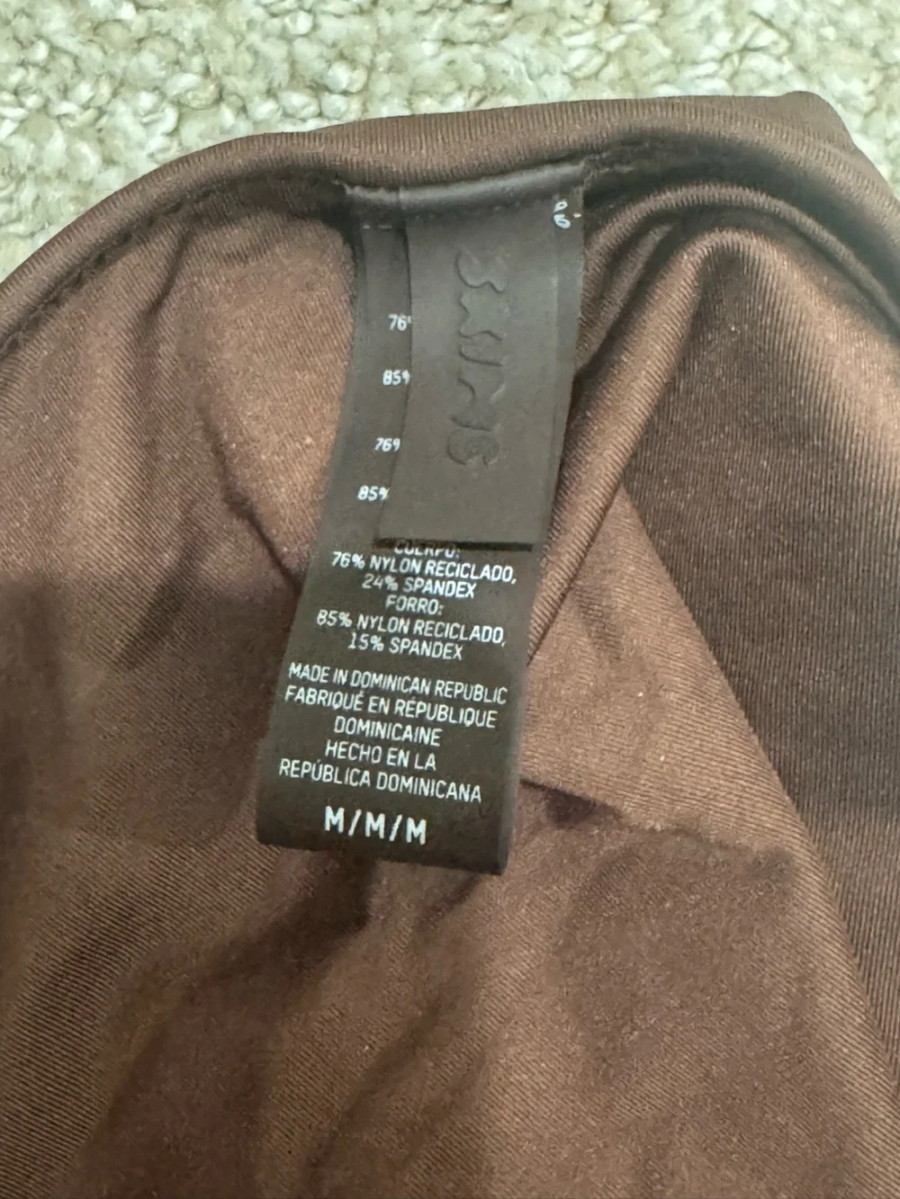 SKIMS Cocoa Brown High Waisted Cheeky Bikini Bottom